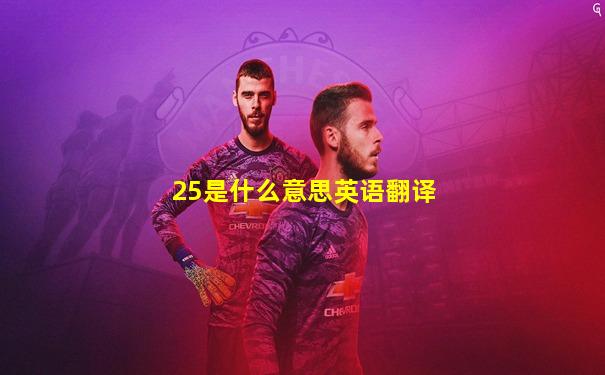 25是什么意思英语翻译