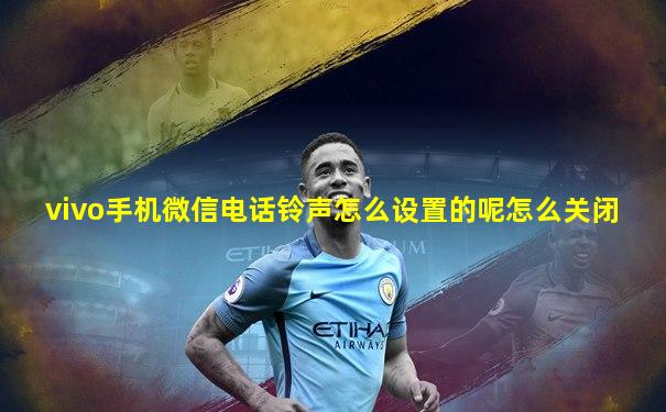 vivo手机微信电话铃声怎么设置的呢怎么关闭