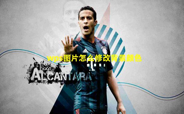 wps图片怎么修改背景颜色