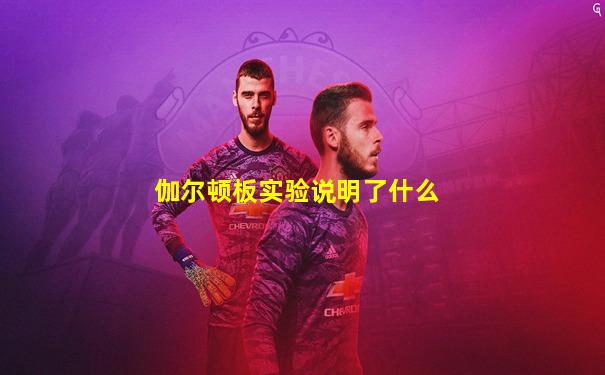 伽尔顿板实验说明了什么