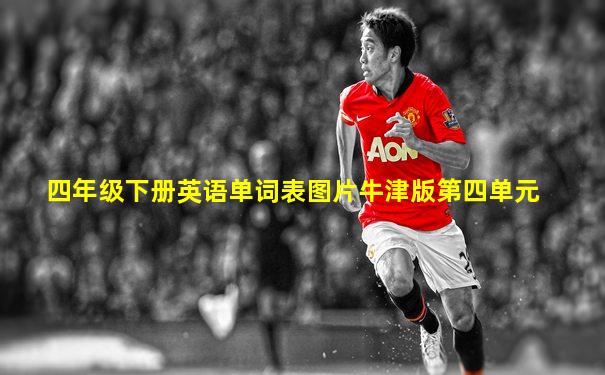 四年级下册英语单词表图片牛津版第四单元