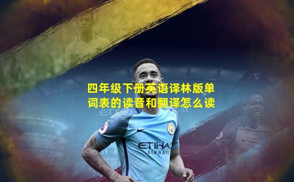 四年级下册英语译林版单词表的读音和翻译怎么读