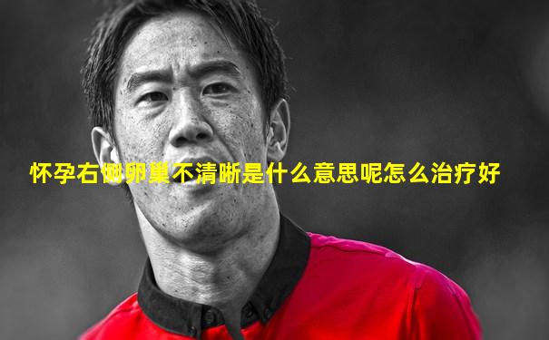 怀孕右侧卵巢不清晰是什么意思呢怎么治疗好