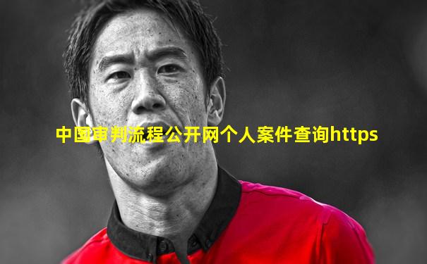 中国审判流程公开网个人案件查询https