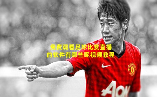 免费观看足球比赛直播的软件有哪些呢视频教程