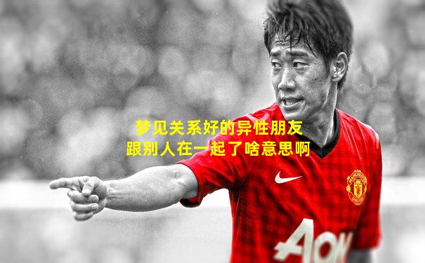 梦见关系好的异性朋友跟别人在一起了啥意思啊