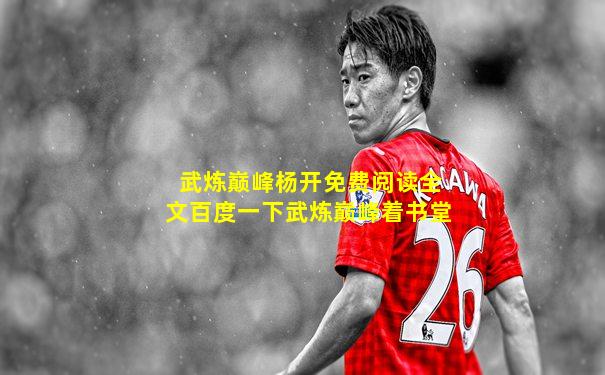 武炼巅峰杨开免费阅读全文百度一下武炼巅峰着书堂
